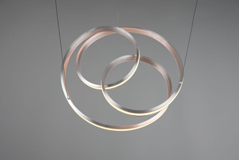 Żyrandol Trio Yara srebrno-biały wym: 150 x 60 x 60 cm wbudowany LED 60W 1 szt.