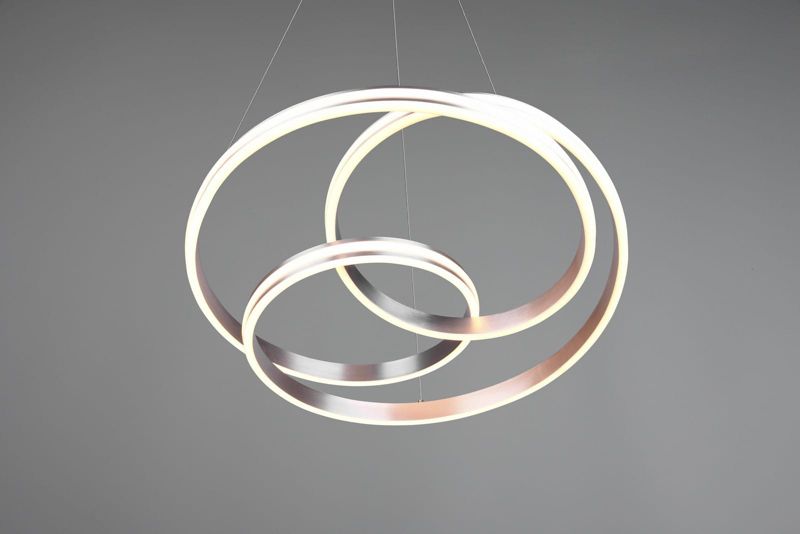 Żyrandol Trio Yara srebrno-biały wym: 150 x 60 x 60 cm wbudowany LED 60W 1 szt.