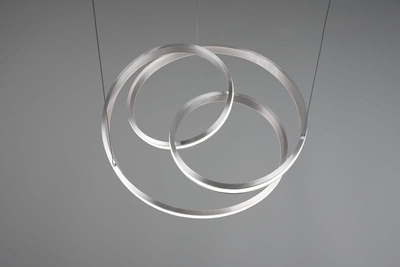 Żyrandol Trio Yara srebrno-biały wym: 150 x 60 x 60 cm wbudowany LED 60W 1 szt.