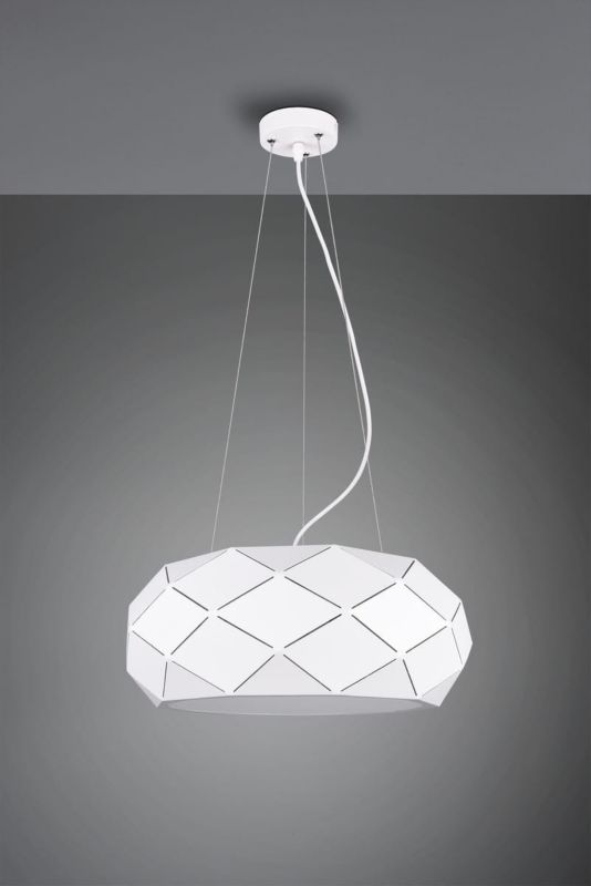 Żyrandol Trio Zandor biały wym: 150 x 50 x 50 cm 3xE27 x  1 szt.