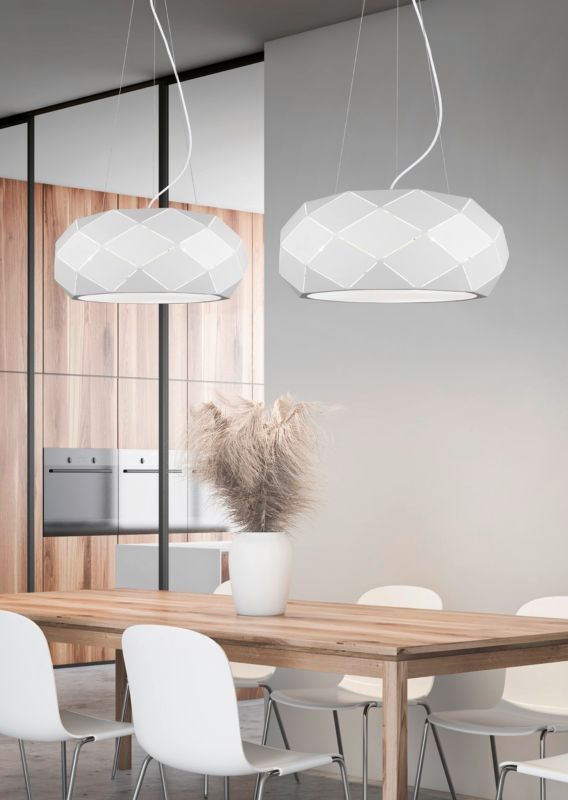 Żyrandol Trio Zandor biały wym: 150 x 50 x 50 cm 3xE27 x  1 szt.