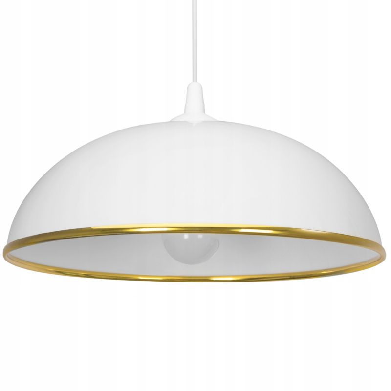 Żyrandol Urokliwe Wnętrza 36Cm Plastik Kuchnia Gold 0403 Biały Złoty - 1szt.