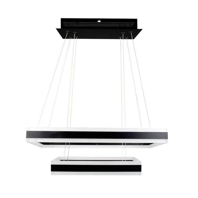 Żyrandol V-TAC Vt-101-2D czarny wym: 120 x 60 x 60 cm wbudowany LED 115W 1 szt.
