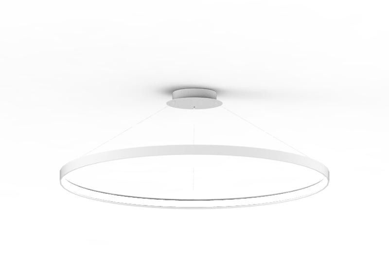 Żyrandol Zuma Line Circle biały LED 70W   styl nowoczesny wym: 250 x 110 x 110 cm metal - 1 szt.
