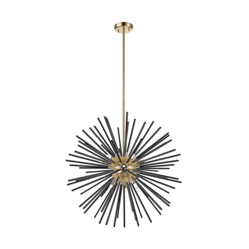 Żyrandol Zuma Line Urchin 7253 francuskie złoto-czarny nowoczesny 9xG9 x 42W 1 szt.