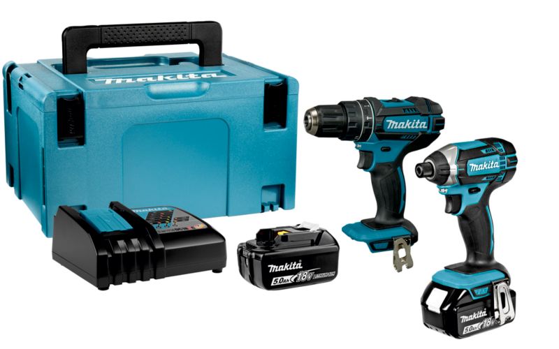 Zestaw wkrętarka + zakrętarka Makita 18V 2 x 5Ah 9A