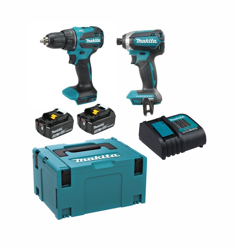 Zestaw wkrętarka + zakrętarka Makita 18V 2 x 3Ah