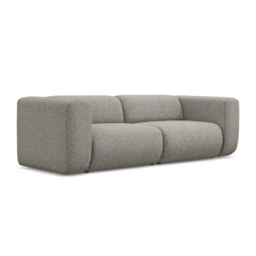 3-osobowa kanapa modułowa Makamii Ekahi z tkaniny strukturalnej 228x89 cm ciemny beż 1 szt.
