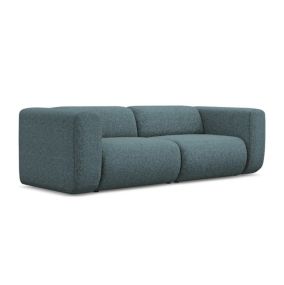 3-osobowa kanapa modułowa Makamii Ekahi z tkaniny strukturalnej 228x89 cm jeans 1 szt.
