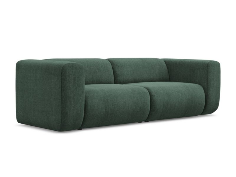 3-osobowa kanapa modułowa Makamii Ekahi z tkaniny szenilowej 228x89 cm zielony 1 szt.