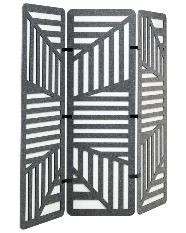 3-panelowy parawan pokojowy Futura Ciemnoszary 180 cm 1 szt.