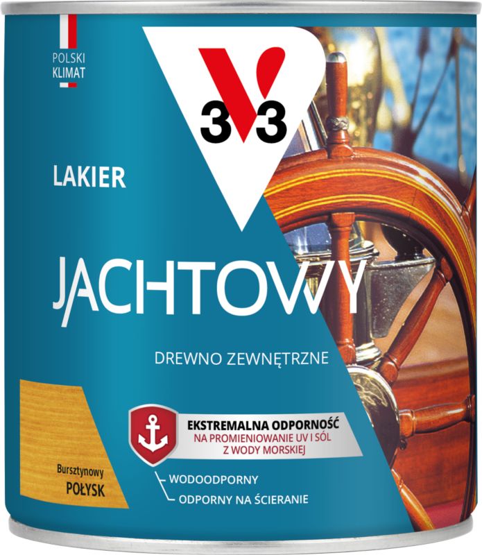 Lakier jachtowy V33 bursztynowy 0,75 l