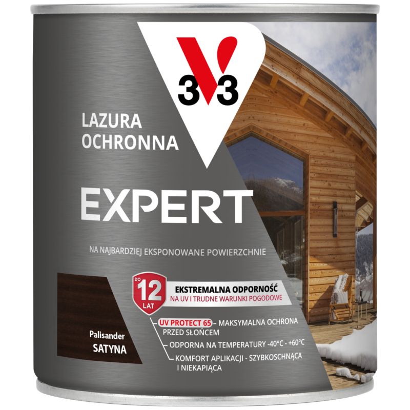 Lazura ochronna V33 Expert palisander 0,75 l