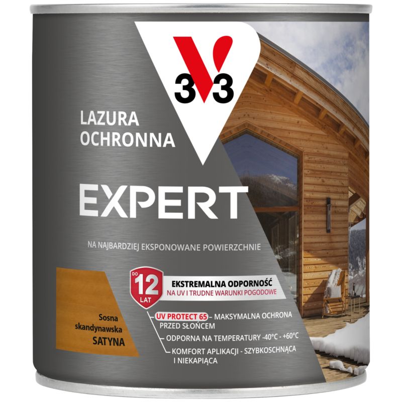Lazura ochronna V33 Expert sosna skandynawska 0,75 l