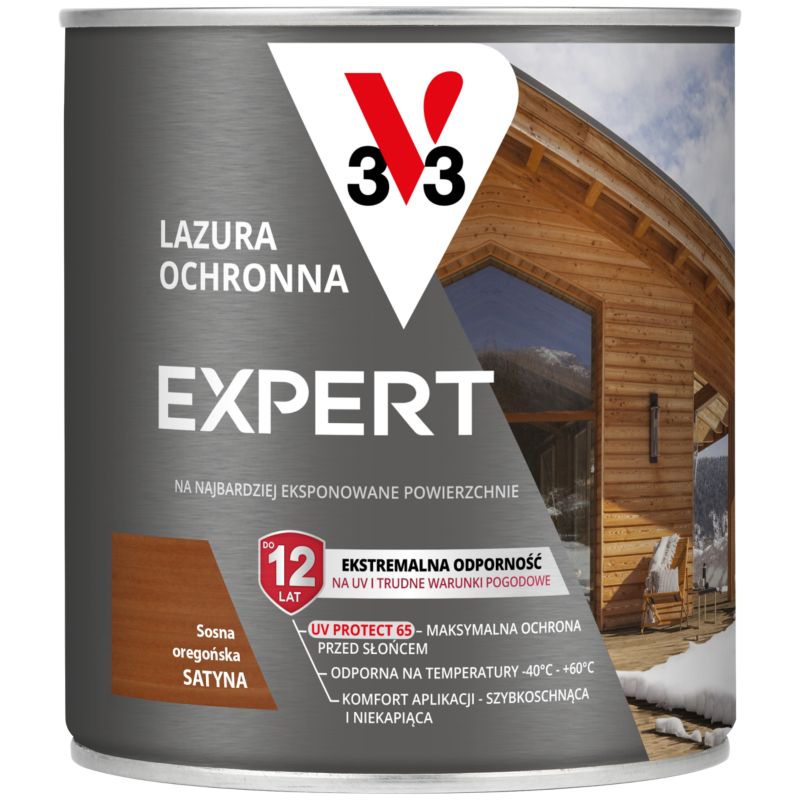 Lazura ochronna V33 Expert sosna oregońska 0,75 l