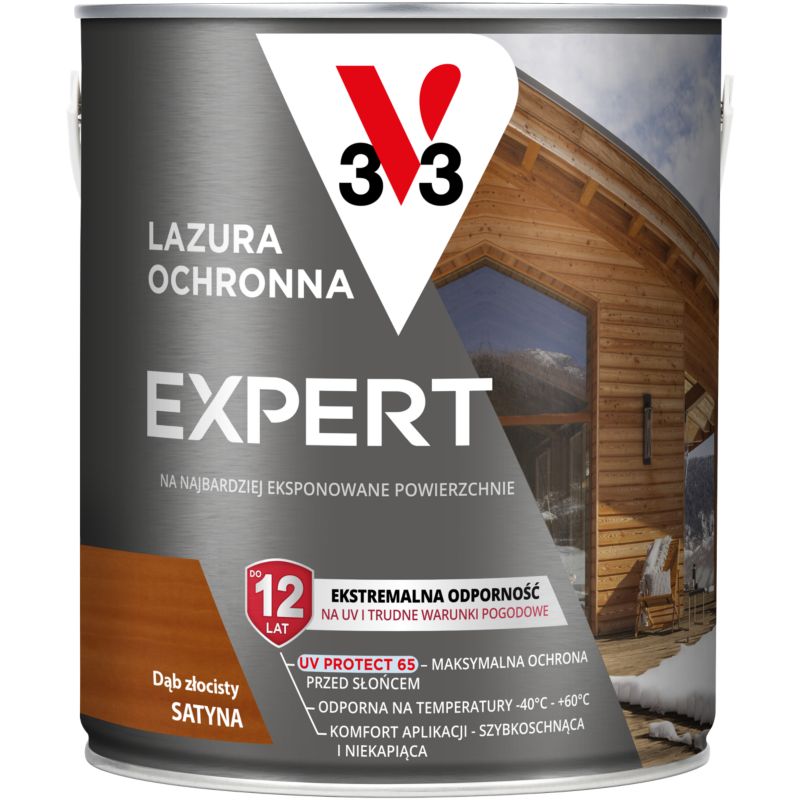 Lazura ochronna V33 Expert dąb złocisty 2,5 l