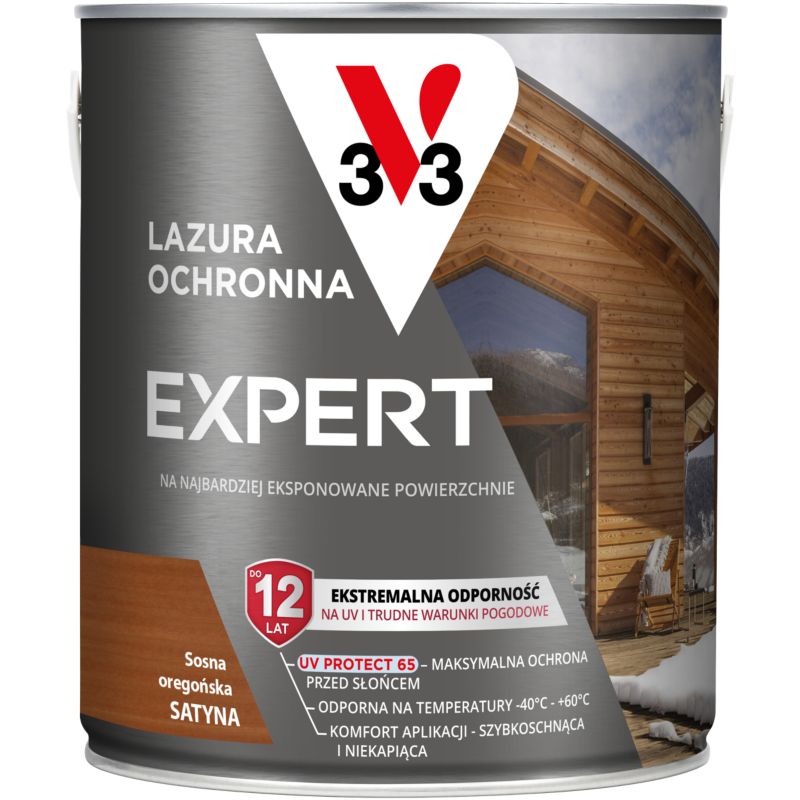 Lazura ochronna V33 Expert sosna oregońska 2,5 l
