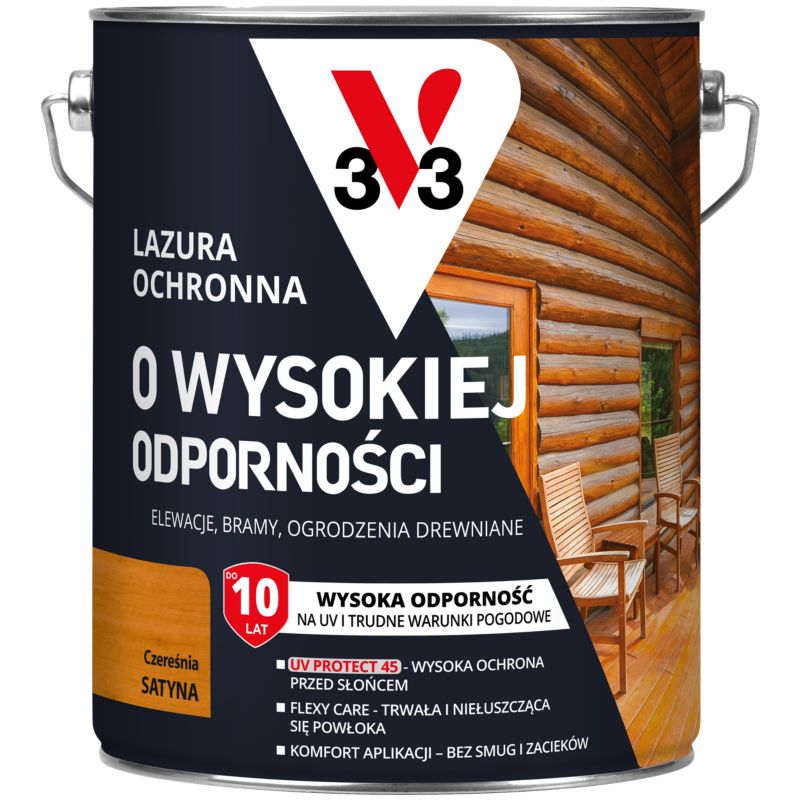 Lazura ochronna o wysokiej odporności V33 czereśnia 5 l