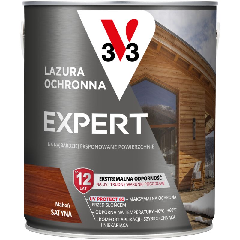 Lazura ochronna V33 Expert mahoń 2,5 l
