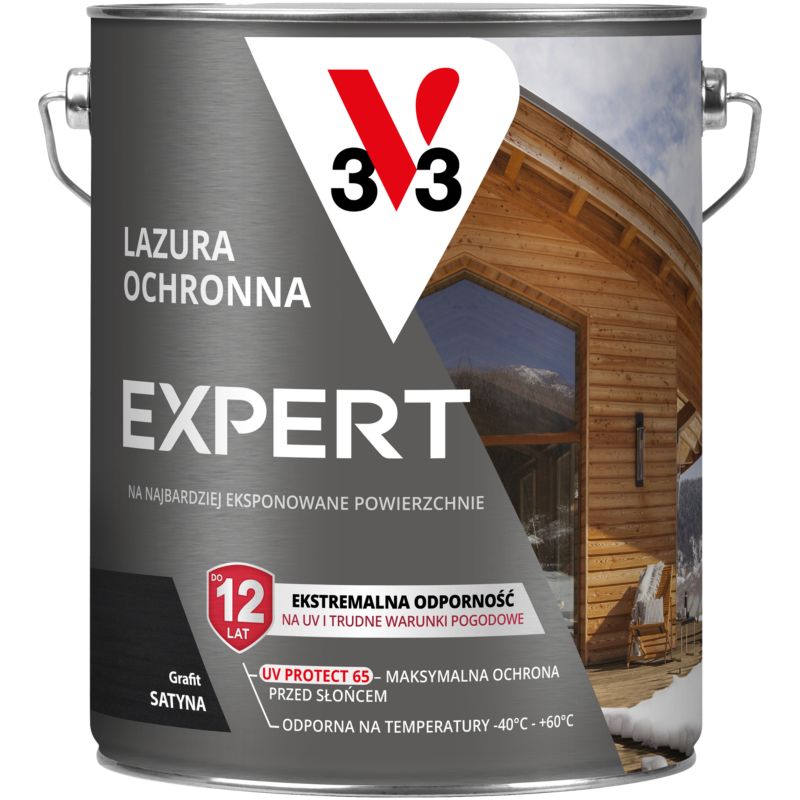 Lazura ochronna V33 Expert grafit 5 l