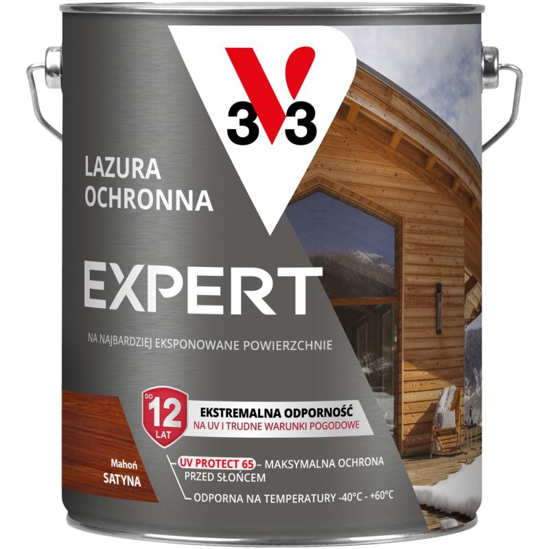 Lazura ochronna V33 Expert mahoń 5 l