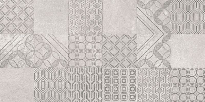 Dekor Phonique Ceramika Paradyż 30 x 60 cm grys patchwork