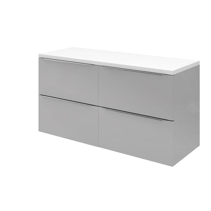 Blat łazienkowy GoodHome Marloes 45 x 120 cm biały lakier