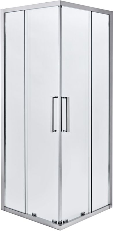 Kabina prysznicowa kwadratowa Zilia 80 x 80 x 200 cm inox/transparentna