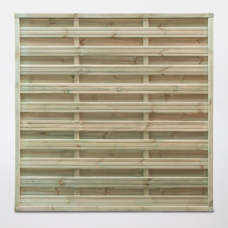 Płot Klikstrom Douro 180 x 180 cm zielony rama 35 mm