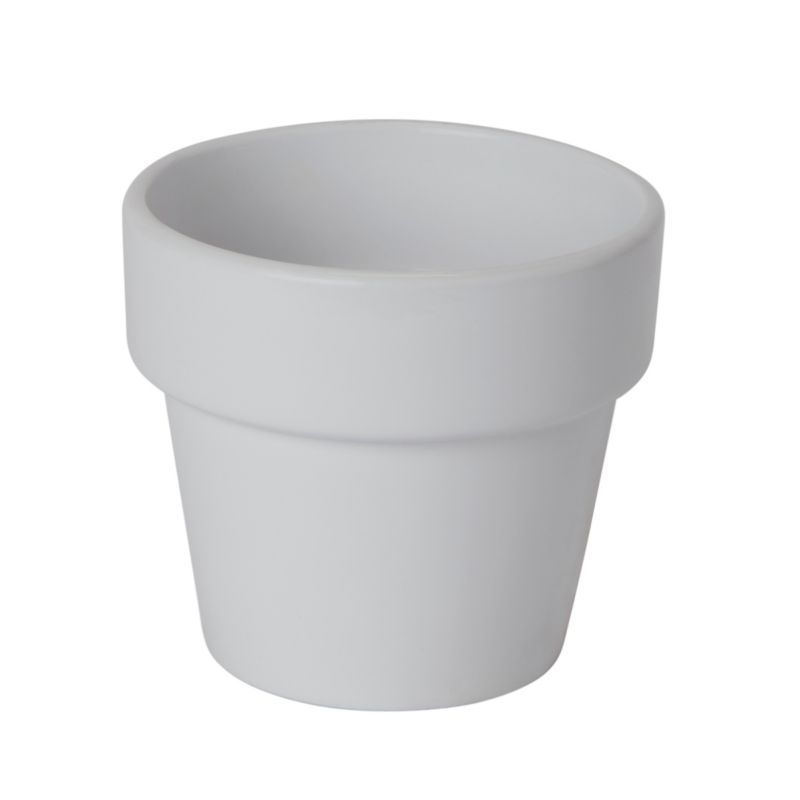 Doniczka ceramiczna C45 Verve ozdobna 9 cm biała