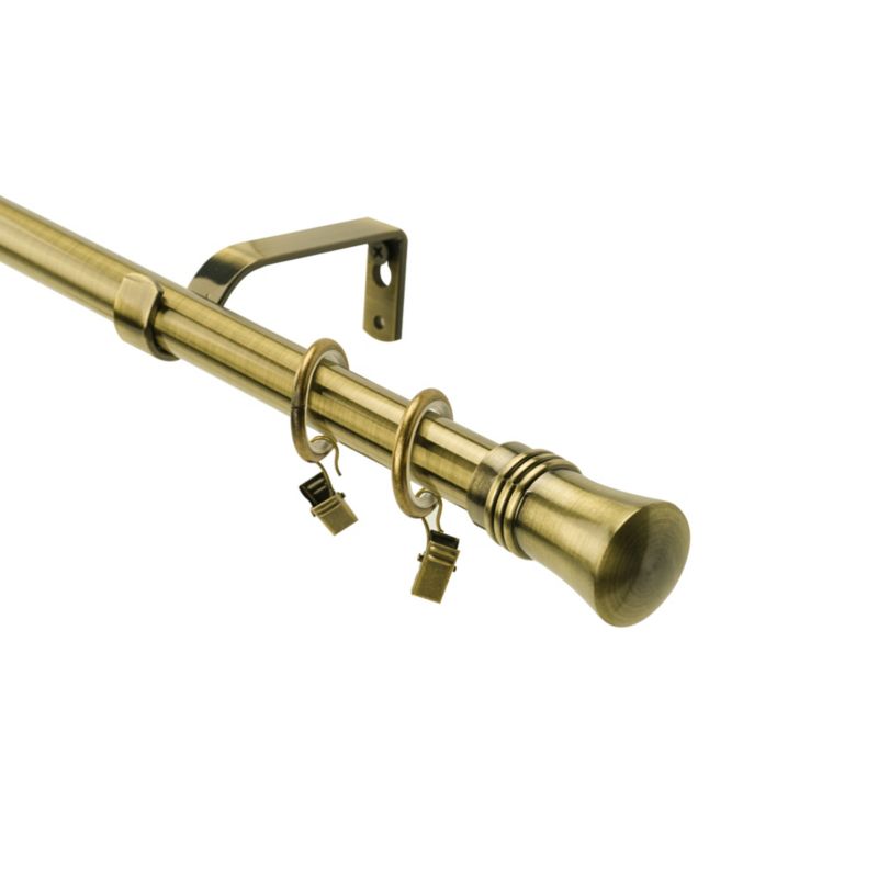 Karnisz Zenit pojedynczy 19 mm 160 cm złoty