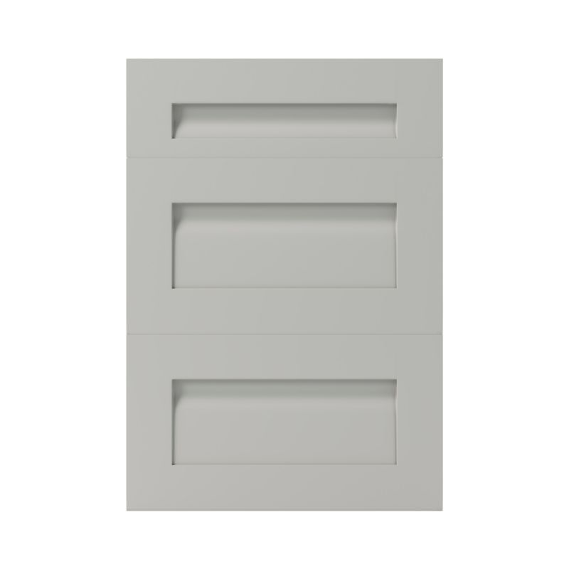 Front kuchenny do szafki z 3 szufladami GoodHome Garcinia 50 cm szary kamienny