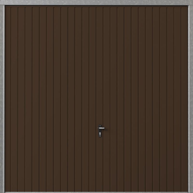 Brama garażowa uchylna 2500 x 2000 mm brązowa