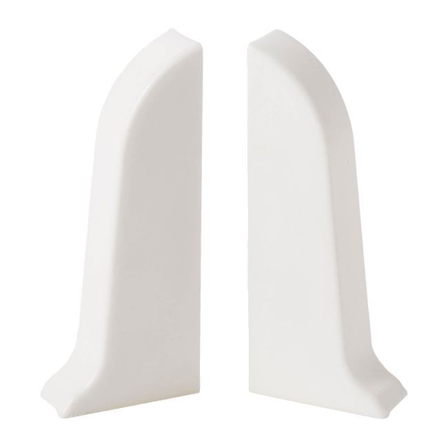 Zakończenie do listwy PCV GoodHome Duo 57 mm białe 2 szt.