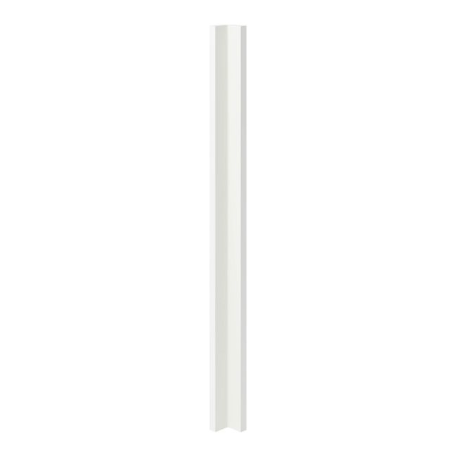 Listwa narożna do szafki wiszącej wysokiej GoodHome Stevia 89,5 x 5,9 cm biały połysk