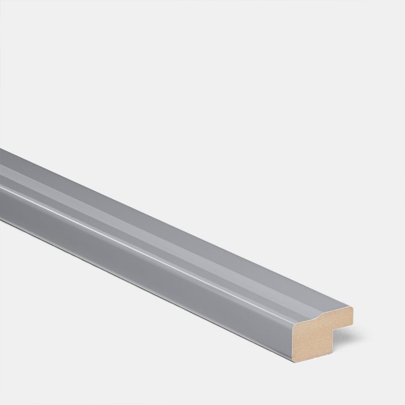 Listwa wieńcząca GoodHome Alisma 240 x 3,5 cm szary połysk