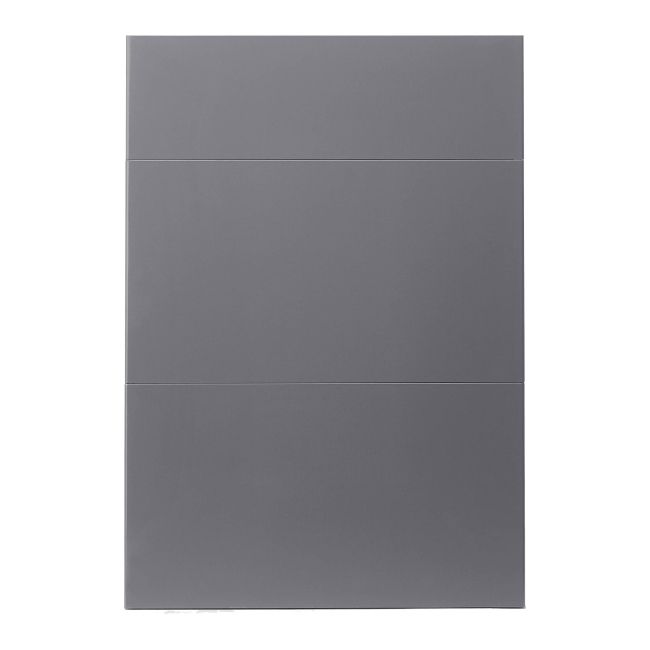Front kuchenny do szafki z 3 szufladami GoodHome Stevia 50 cm antracyt połysk