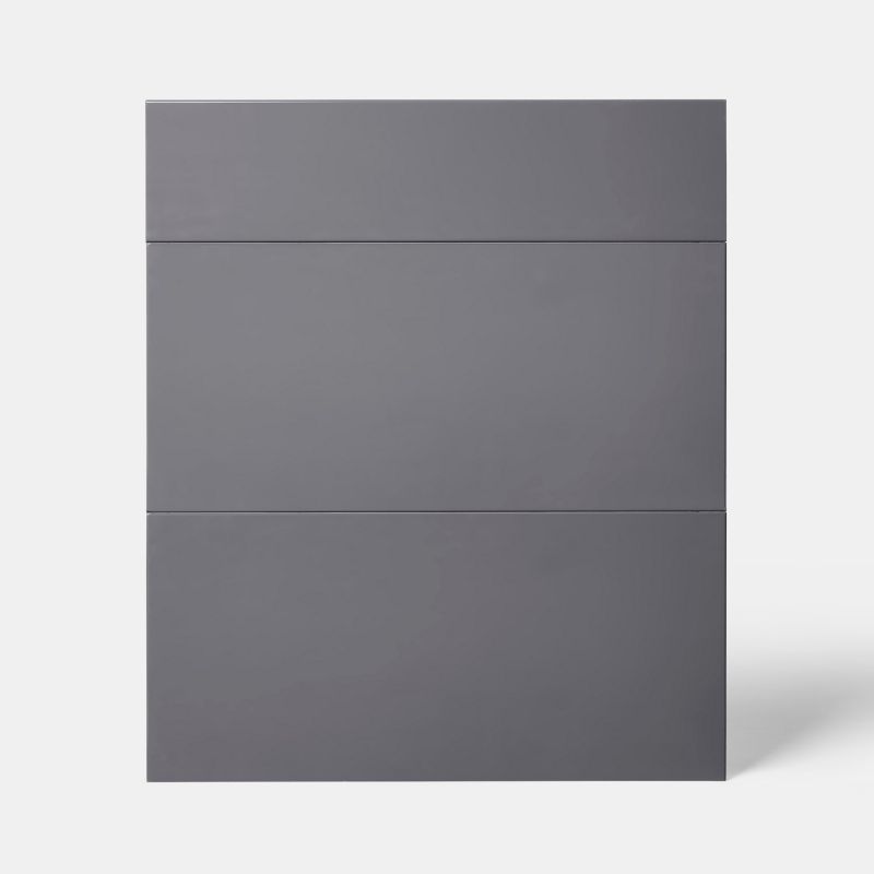 Front kuchenny do szafki z 3 szufladami GoodHome Stevia 60 cm antracyt połysk