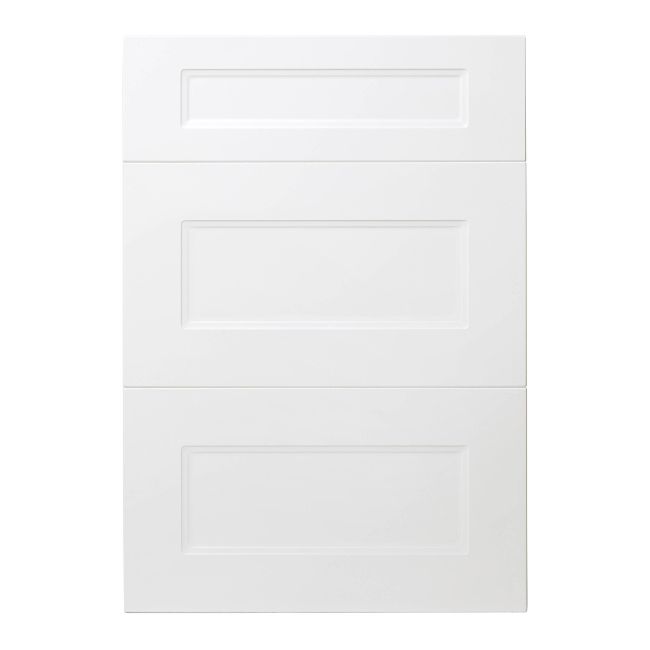 Front kuchenny do szafki z 3 szufladami GoodHome Artemisia 50 cm classic shaker biały