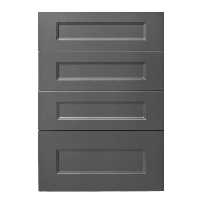 Front kuchenny do szafki z 4 szufladami GoodHome Artemisia 50 cm grafit mat