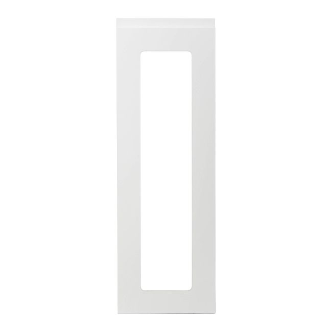 Front kuchenny do szafki wiszącej z przeszkleniem GoodHome Garcinia 29,7 x 89,5 cm biały połysk
