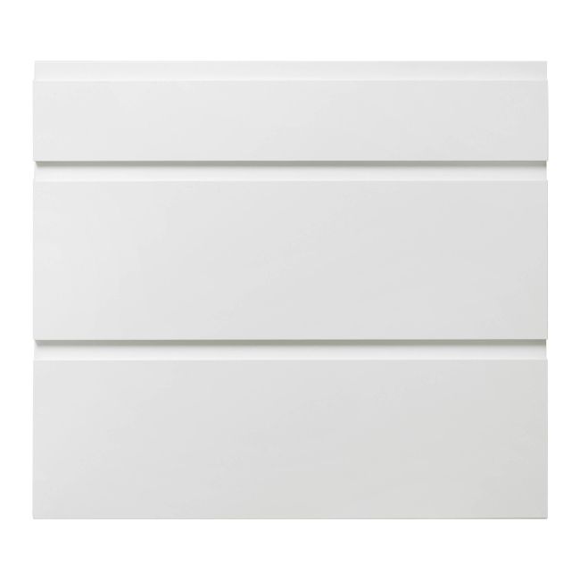 Front kuchenny do szafki z 3 szufladami GoodHome Garcinia 80 cm biały połysk