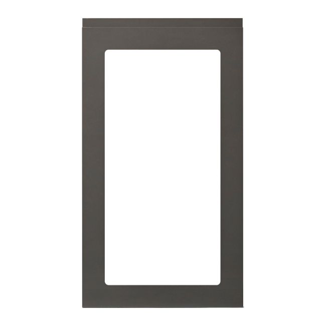 Front kuchenny do szafki wiszącej z przeszkleniem GoodHome Garcinia 49,7 x 89,5 cm antracyt