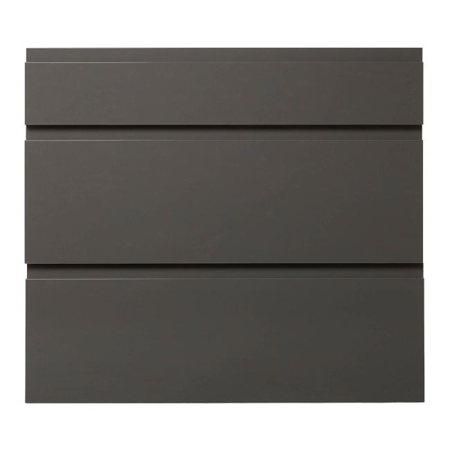 Front kuchenny do szafki z 3 szufladami GoodHome Garcinia 80 cm antracyt