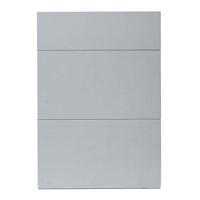 Front kuchenny do szafki z 3 szufladami GoodHome Alisma 50 cm szary połysk