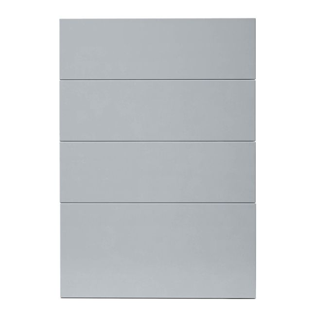 Front kuchenny do szafki z 4 szufladami GoodHome Alisma 50 cm szary połysk