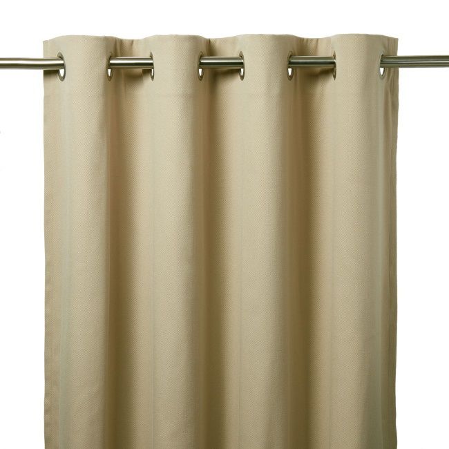 Zasłona GoodHome Taowa 140 x 260 cm beżowa