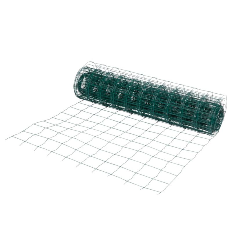 Siatka ogrodzeniowa Blooma zgrzewana 1 x 20 m oczko 100 x 100 mm zielona