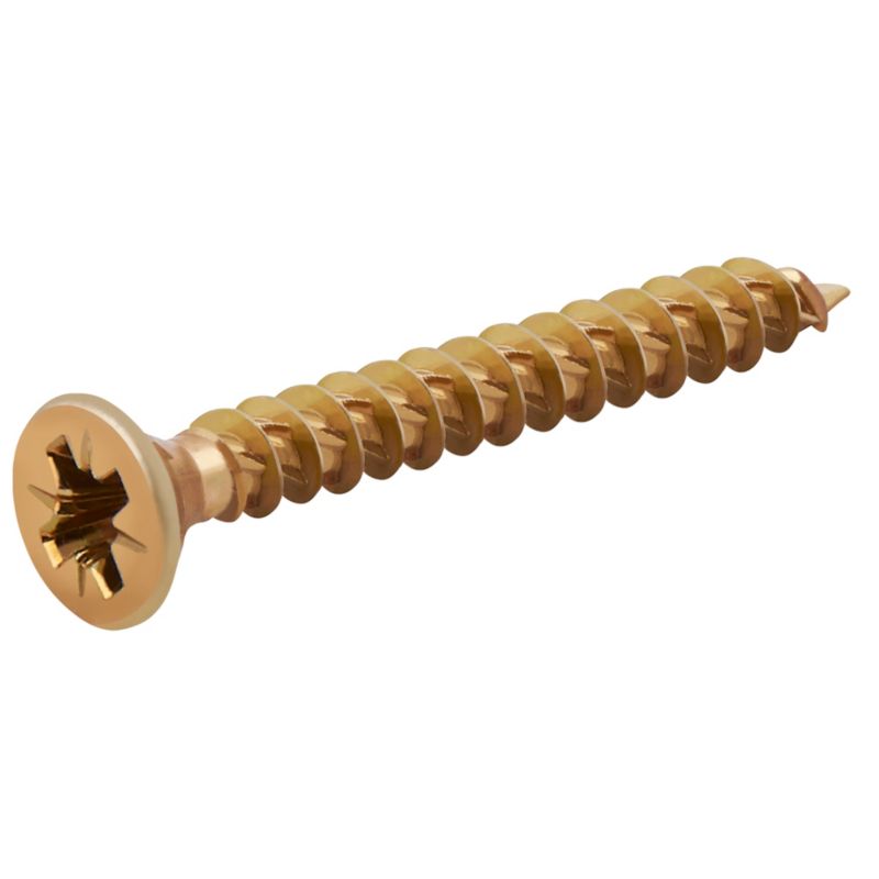 Wkręty do drewna TurboDrive PZ2 3,5 x 30 mm ocynk żółty 100 szt.