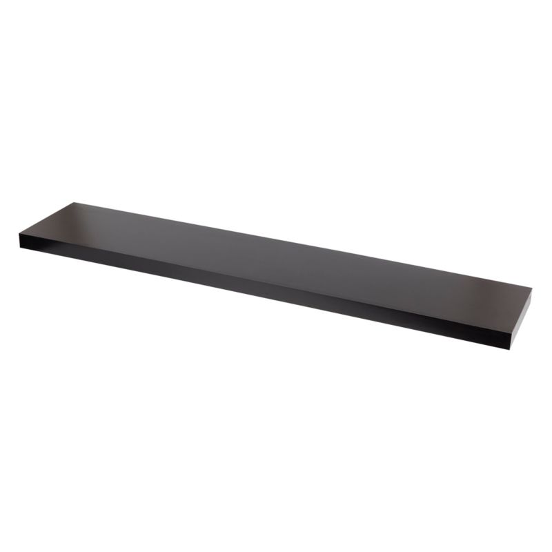 Półka dekoracyjna Form Cusko 38 x 235 x 1180 mm czarna